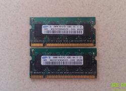 Оперативна пам'ять для ноутбука DDR2 512 мб (256+256)