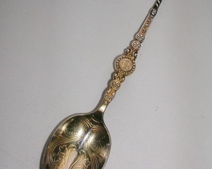 Коранационные ложки 1936 года. Серебро. Позолота. Англия
