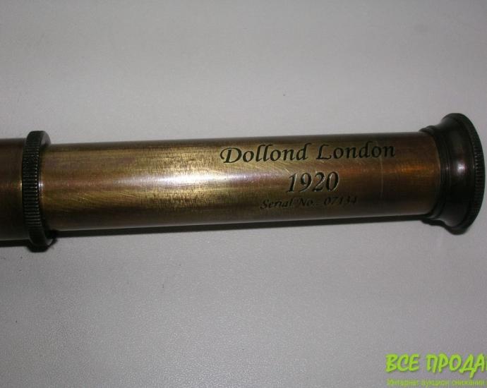 Подзорная труба Dollond London в кожаном футляре