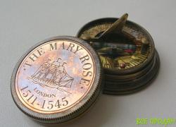 Компас с солнечными часами The Mary Rose London. Новый