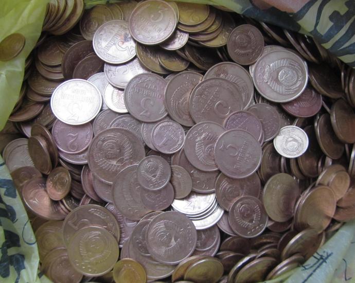 1000 ОТБОРНЫХ МОНЕТ НОМИНАЛОМ 1-2-3-5 КОПЕЕК !