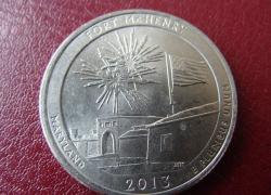 ПАРКИ США  25 центов ФОРТ ГЕНРИ 2013 год