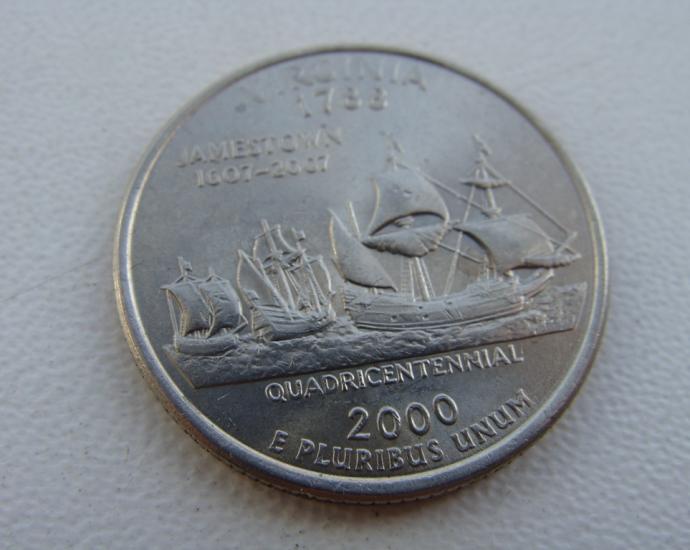 25 центов США  Вирджиния