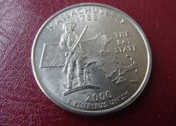 25 центов США   Массачусетс